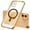 Gold, variant on For Apple iPhone 15 Pro (6.1") Hybrid Clear with Plating Chrome Frame & Camera Protection Compatible with Magsafe Phone Case Cover by Xpression - Purple