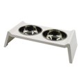 thumbnail image 1 of Laklulu Cuenco para Perros y Gatos, Cuenco de melamina de Acero Inoxidable, Suministros Antideslizantes para Mascotas, Cuenco Doble para Comida para Perros, 1 of 5