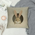 thumbnail image 2 of Nawypu Easter Lumbar Pillow Covers Rabbit Spring Flower Cushion Covers Egg Carrot Colorful Floral Wreath Farmhouse Holiday Easter Pillow Cases for Sofa Couch Home Decor, 2 of 5