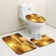 thumbnail image 1 of Juego de alfombras de baño ABPHQTO Atardecer Amanecer 3 piezas contorno y tapa de inodoro, 1 of 2