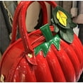 thumbnail image 2 of YOUI-GIFTS Pumpkin Shoulder Bag 3D Glossy PU Purses Halloween Novelty Crossbody Bag holiday Party Gift Candy Bag, 2 of 4
