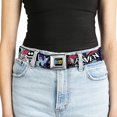 thumbnail image 5 of DC Comics Belt, Seatbelt Buckle Belt, Teen Titans Go Raven Demon Trigon Purple, 34 to 52 Inches, 5 of 9
