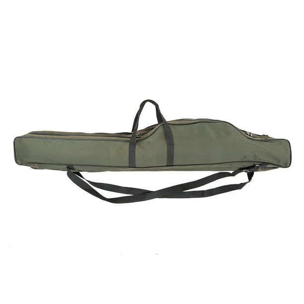Portable Folding Fishing Rod Carrier Canvas Fishing Pole Tools Storage Bag  Case Fishing Gear Tackle 