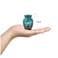 thumbnail image 3 of JAGASY Deer Small Urns for Human Ashes Keepsake - Sky Blue Urn for Ashes Adult Male - Forest Tree Decorative Urn for Father - Funeral Miniature Cremation Urns for mother - (3 Inch), 3 of 7