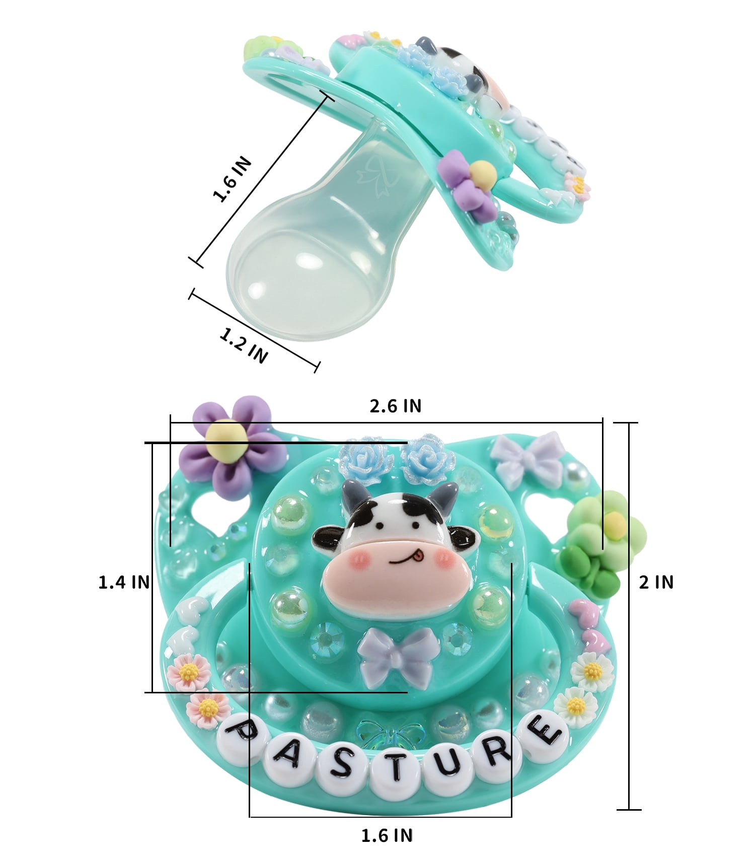 CutiePlusU Adult Sized Pacifier Dummy Big Shield DIY Handmade