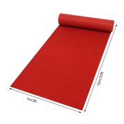 Non-Slip Red Carpet Runner, 101m (33ft) High-Density Polyester, Ideal for Hallways, Weddings, Prom, and Special Occasions