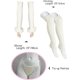 thumbnail image 4 of XmhyTop Conjunto de lencería femenina en blanco, halter corto ajustable, bragas matching, medias y calentabrazos, ideal para cosplay y fiestas sexy,Talla única, 4 of 5