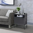 thumbnail image 6 of Picket House Furnishings Gemma Metal Nightstand with USB Port in Gray, 6 of 11