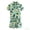 Green, variant on Toddler Boy Outfits Lapel Short Sleeve Button Graphic Print Top And Shorts 2 Piece Beach Wear Boys' Clothing Sets Size 18-24 Months