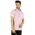 thumbnail image 3 of Bestman SolidÂ&nbsp;Button DownÂ&nbsp;ShirtÂ&nbsp;For MensÂ&nbsp;Loose FitÂ&nbsp;Formal/ Casual Short SleeveÂ&nbsp;Shirt, 3 of 7