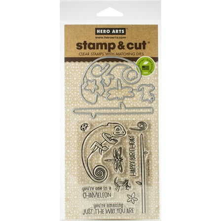 Hero Arts Stamp & Cut-Chameleon