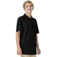 thumbnail image 4 of Classroom School Uniforms Big Kid Moisture Wicking Polo CR860Y, M, SS Black, 4 of 6