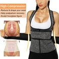thumbnail image 4 of QRIC Women's Neoprene Sauna Underbust Training Cincher Workout Waist Trainer Corset Zipper Vest with Adjustable Belt, 4 of 6