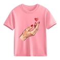 thumbnail image 1 of TaTaai School Season Cute Print Short Sleeve T-Shirt, Valentine's Day Casual Top, Unisex All Season Graphic Tee Gift, 1 of 8