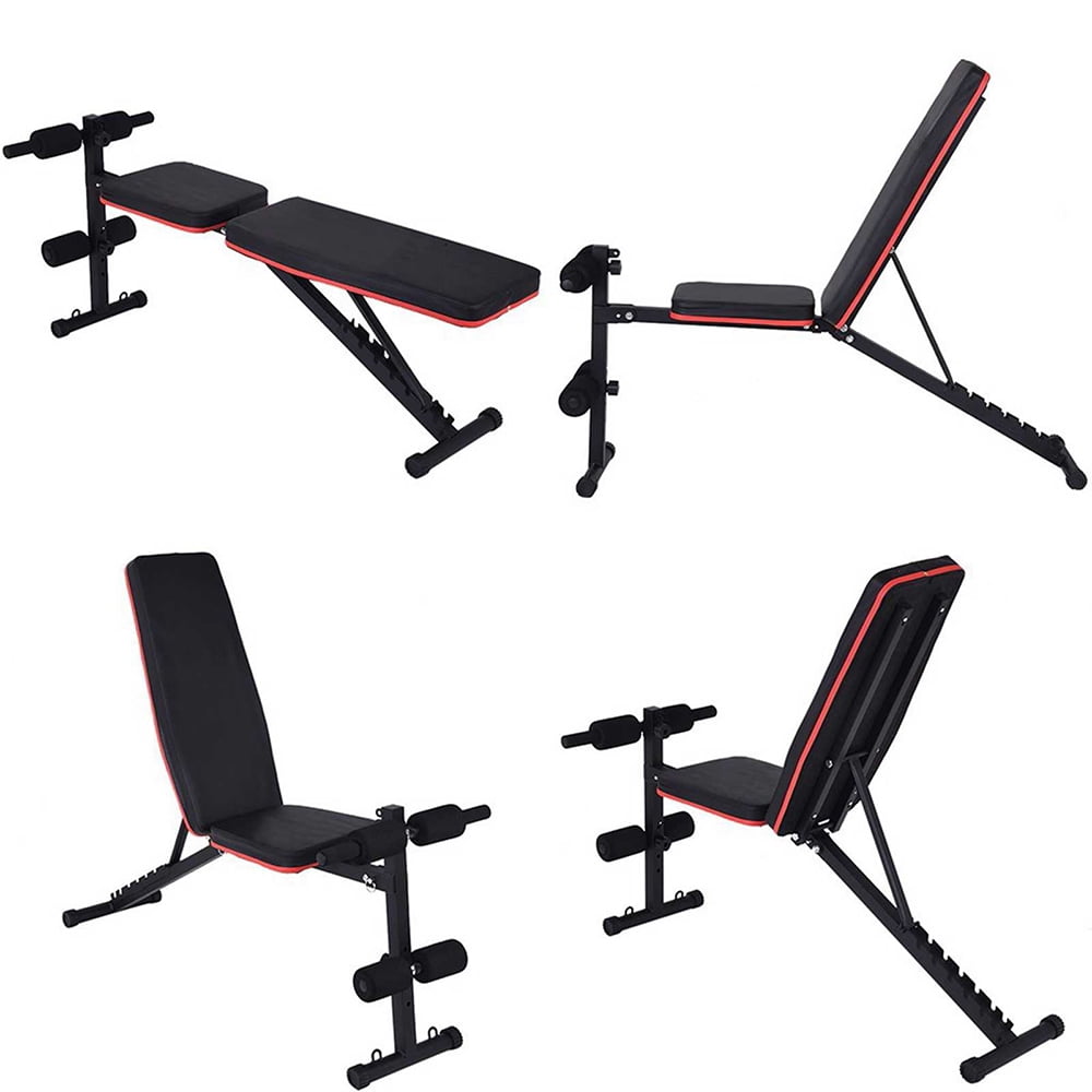Adjustable Romes Chair Sit Up Incline Abs Benchs Flat Fly Weight Press Fitness Heavy Duty Steel Construction Black