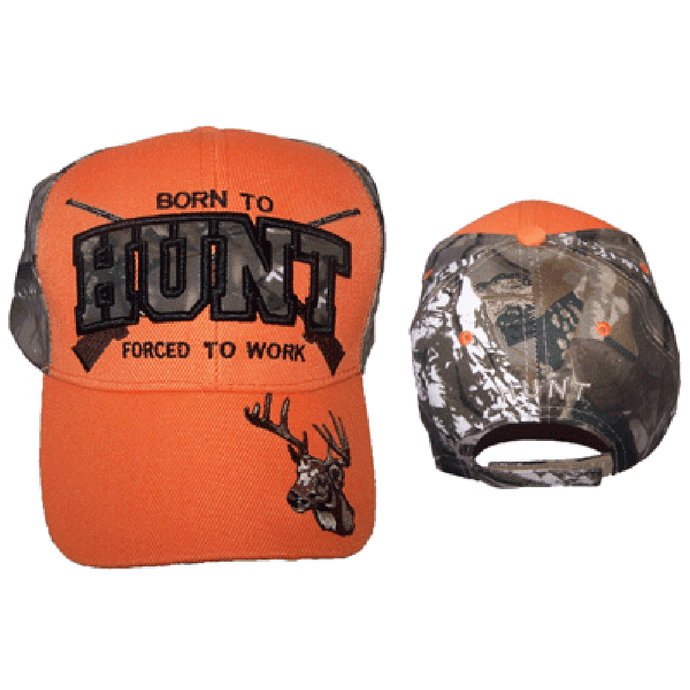 Banian Trading Born to Hunt Hunting Embroidered Baseball Caps Hats