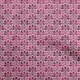 thumbnail image 1 of oneOone Rayon Light Pink Fabric Block Craft Projects Decor Fabric Printed By The Yard 56 Inch Wide, 1 of 8