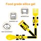 thumbnail image 2 of Juego de utensilios para niños con temática de construcción, tenedor y cuchara, para niños pequeños (3 piezas), amarillo, 2 of 5