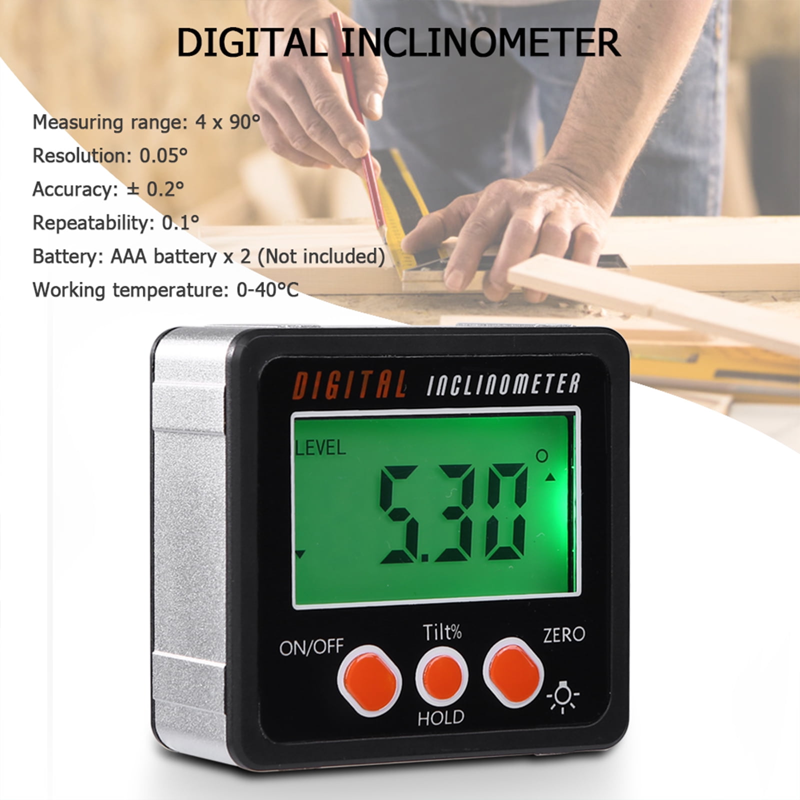 Magnetic Digital Level Box Angle Finder Protractor Inclinometer Bevel Gauge 