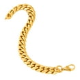 thumbnail image 4 of Invicta Jewelry Men's Curb Chain Gold Plated Steel Bracelet (12mm) - 8.75", 4 of 8