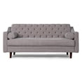 thumbnail image 2 of Sofá Cama Makora Ilios Con Memory Foam, Color Gris Claro, Velvet Respaldo Reclinable De 3 posiciones. Makora Capitonado, 2 of 8