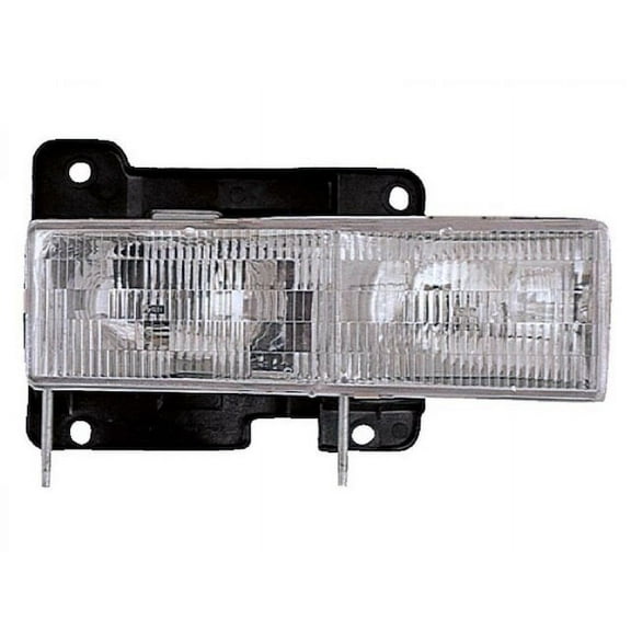 Right Headlight Assembly - Compatible with 1990 - 1999 Chevy K1500 1991 1992 1993 1994 1995 1996 1997 1998
