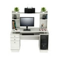 thumbnail image 5 of Inval America Centre de Travail Informatique avec Hutch, Laricina Blanc, 5 of 5