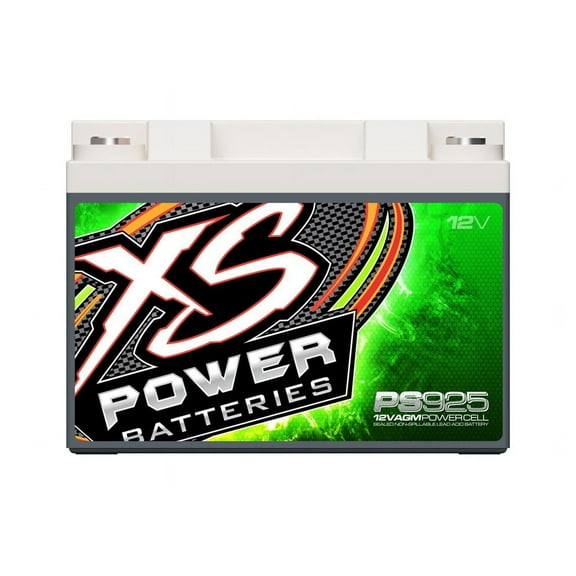 XS Power PS925 12V AGM Powersports Battery with M6 Terminal Bolts, Max 2000Amps