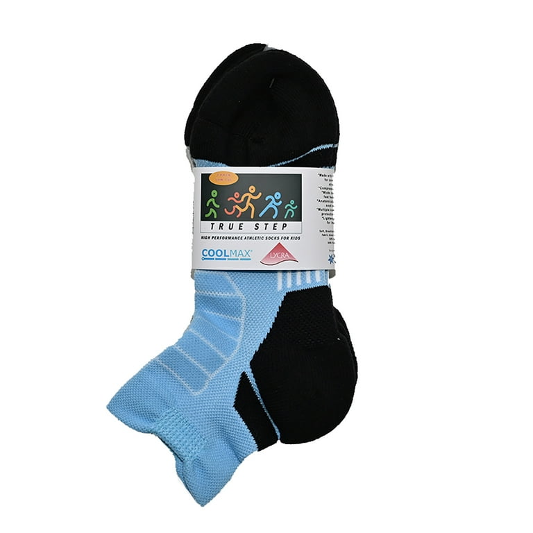 True Step - Athletic Socks for kids 2-pack, Small (Youth Sizes 9
