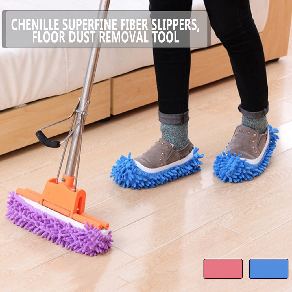 Lazy Mopping Shoe Floor Mopper Slipper Mop Cover Cleaner Cleaning Foot Sock EL 