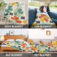 thumbnail image 2 of Yayeee Throw Blanket for Couch Soft Warm 50" x 60" Sofa Chair Bed Decoration, Beige Clover Pattern, 2 of 7