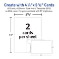 thumbnail image 6 of Avery Note Cards & Envelopes, 4.25" x 5.5", Matte, 60ct (5315), 6 of 11