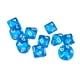 thumbnail image 1 of 10 dados transparentes D10 de múltiples caras para juegos TRPG Azul, 1 of 9
