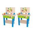 thumbnail image 1 of Hape Wooden Child Master Tool and Workbench Toy Pretend Builder Set (2 Pack), 1 of 9