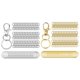 thumbnail image 2 of 200 Juego Giratorios de Metal con Llaveros para Clip de , Cordón, Llave, Manualidades, Plateado + Dorado, 2 of 8