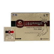 Korean Panax Red Ginseng Tea, Box of 50 Bags, Improves Blood Circulation, and