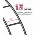 thumbnail image 4 of Black Metal Wedding Arch Backdrop Stand - 8FT Wide, 7FT High Balloon Arch Frame with Base for Wedding, Ceremony, Outdoor Garden, Climbing Plants, Event Decoration, 4 of 5
