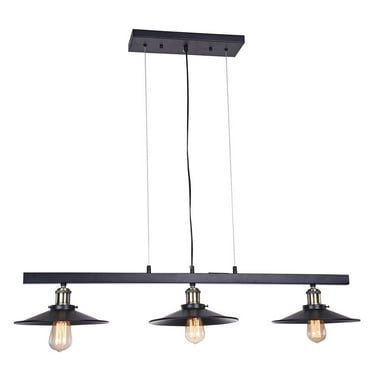 Warehouse of Tiffany P8008-3M Camie 10 in. 3-Light Indoor Black Finish Chandelier with Light Kit