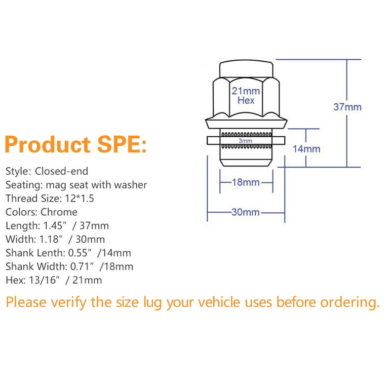 18mm lug nuts sale