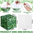 thumbnail image 3 of 12 Pack St. Patrick's Day Shamrock Facial Tissues Cube Boxes Face Tissue Box 600 Sheets 3 Ply Small Square Tissues Bulk for St. Patrick Spring Easter Car Bedroom Supplies, 3 of 4