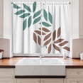 thumbnail image 2 of Ambesonne Botanic Kitchen Curtains, Leaves Nature Abstract Art, 55"x45", Laurel Green, 2 of 3