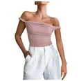 thumbnail image 2 of AherBiu Crop Tops for Women Scoop Neck Sleeveless Summer Stretch Comfy Going out Tops Cute Shirts Camisole, 2 of 6