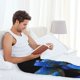 thumbnail image 5 of Fotbe Blue Viper Snake Pantalones de Pijama para Hombre, Pantalones de Dormir, Pantalones de Casa con Cintura Ajustable y Bolsillos-Medium, 5 of 6