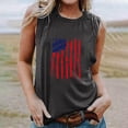 thumbnail image 2 of EINCcm Women American Flag Print Tank Tops USA Stars Stripes Patriotic T Shirt Summer Loose Vest Tees, 2 of 4