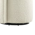 thumbnail image 6 of Modway Della Modern Style Boucle Fabric and Iron Swivel Chair in Ivory, 6 of 9