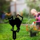 thumbnail image 4 of Halloween Garden Yard Estaca para gatos Estaca para exteriores Estaca Cola plegable de 24x30 cm Cola Estaca de gato de jardín, 4 of 7