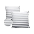 thumbnail image 2 of Outdoor Throw Pillow Cover Minimalist Lines Geometric Art Waterproof Cushion Covers 2 Pack Grey White Ombre Stripes Pillow Cases Home Decoration for Patio Garden Couch Sofa, 2 of 7