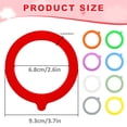 thumbnail image 3 of Silicone Jar Gaskets Replacement, Airtight Sealing Rings for Regular Mouth Canning Jars, 6 Pack Light Blue, 3 of 8
