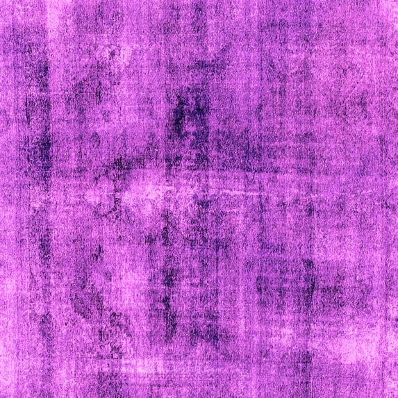 Ahgly Company Indoor Square Abstract Pink Modern Area Rugs, 6' Square