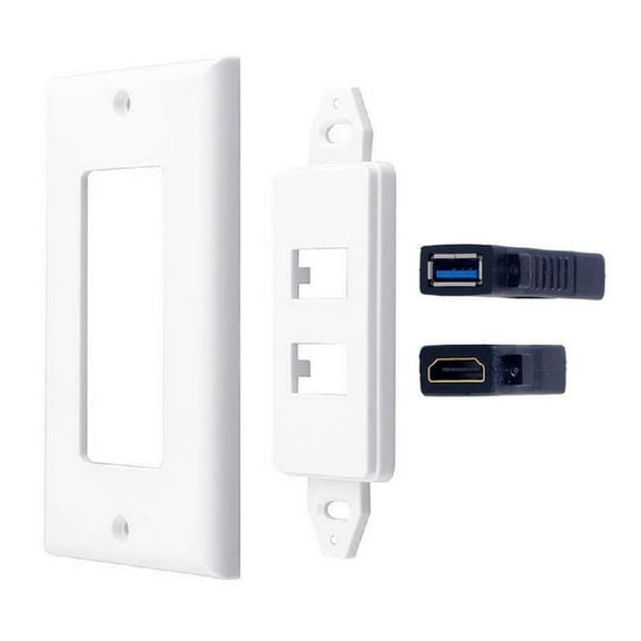 High Resolution HDMsI And USB3.0 Wall Plate Panel HDMIWall Charger Outlet Mount